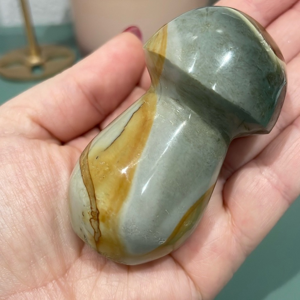 Polychrome Jasper Mushroom